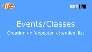 careLINK - How to - create an expected attendance list / class register screenshot 1