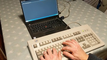 Demo of IBM Model M keyboard
