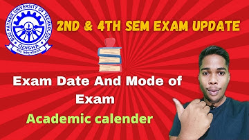2nd & 4th sem exam update🔥||Bput academic calender 2021🤩||Bput even sem exam update