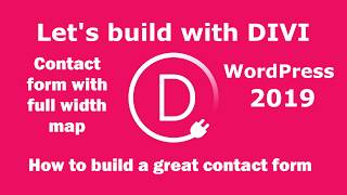 How To Make A Divi contact page with full width map