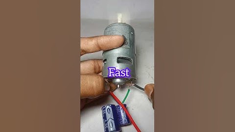 12v DC motor fast with capacitor working #shorts #viralvideo