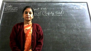 Subject Evs chapter 12 Safety first Class 1 explained by Renu chaudhary