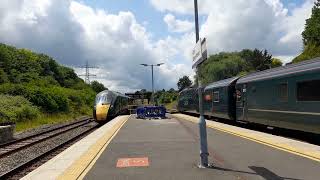 GWR Class 802 Arriving + Class 43 Departing Filton Abbey Wood On 21/6/23