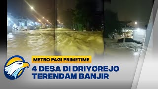 Hujan Deras, 4 Desa di Driyorejo Gresik Terendam Banjir