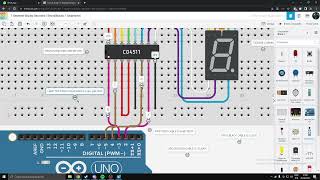 How to use 7-Segments Display Decoder in Tinkercad