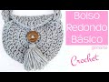 BOLSO REDONDO de CROCHET con BORLA