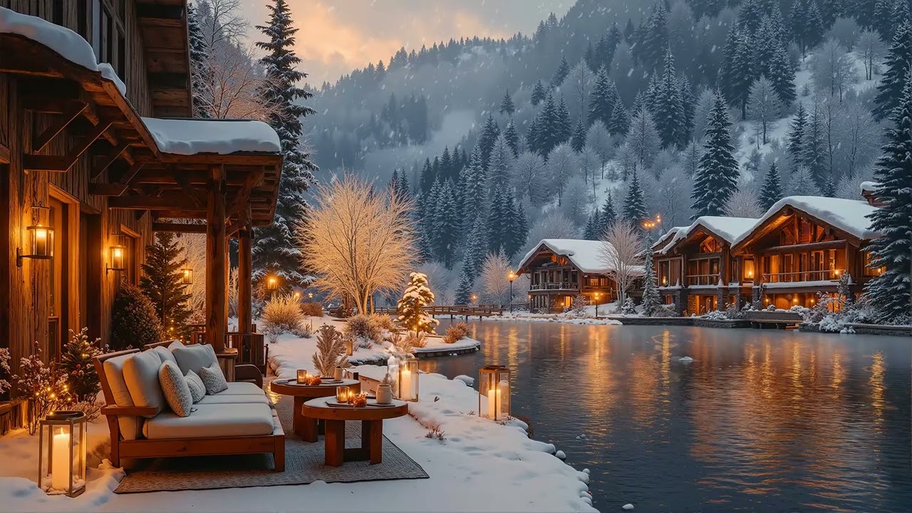 Snowy Evening Jazz ❄️ Soft Piano & Sax Jazz for Winter Relaxation