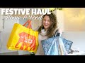 COSY DAY AT HOME | FESTIVE FOOD & HOMEWARE HAUL | VLOGMAS