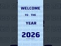 Welcome to the year "2026" | #shortsfeed #musiclyrics #fyp #inshot2026 #lyrics #edit #whatsappstatus