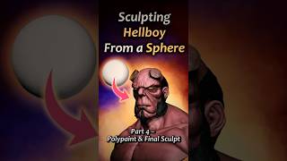 Sculpting Hellboy from a Sphere Part 4 – Polypaint &amp; Final Sculpt #zbrushsculpt #3dsculpting