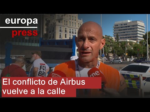 Airbus conflict returns to the streets with a march to the Ministry of Industry