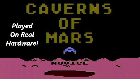 Caverns of Mars Atari 8 bit 400 800 XE XL Gameplay Only Novice Difficulty