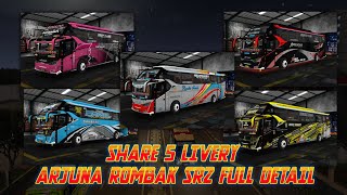 SHARE LIVERY TERBARU ARJUNA ROMBAK TO SR2 SHD MN X RPC | BUSSID