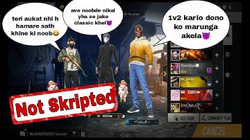 2 Random  Players Call Me Noob😡 I Challenge Them 1 vs 2 Custom Room || Mirado Gaming