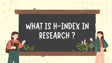 What is h-index in Research | Author Metrics | Gaurav Soin
