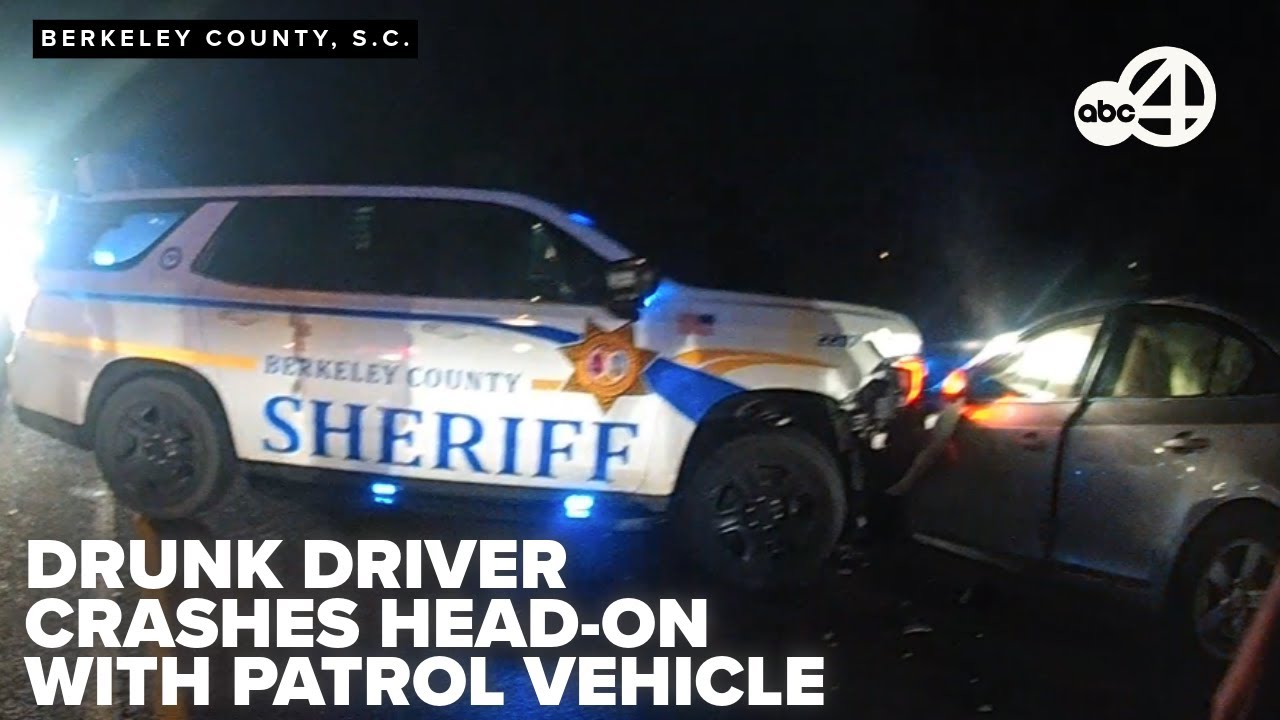 BODYCAM: Drunk driver SLAMS head-on into sheriff deputy's vehicle ...