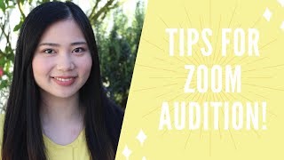 tips for ZOOM audition! | HOW TO PREPARE & WHAT TO EXPECT | Winnie Yeung