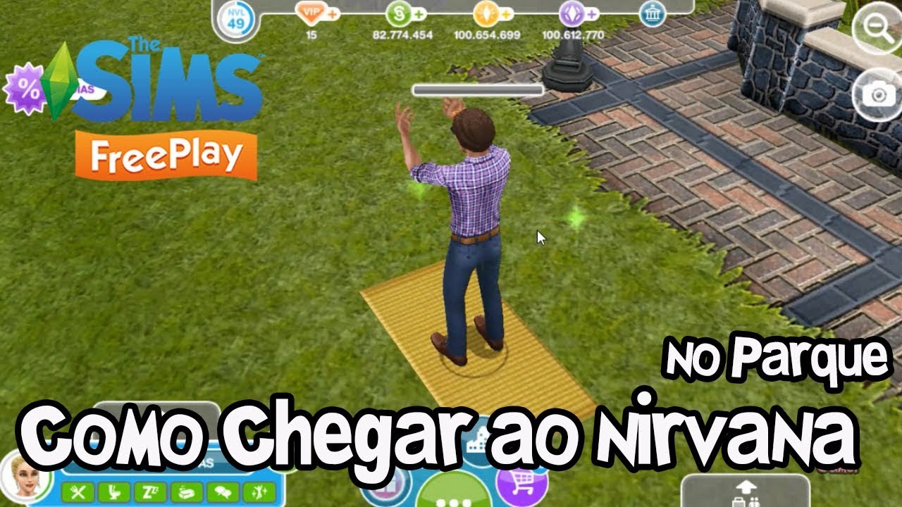 The Sims FreePlay: Como Chegar ao Nirvana no Parque ☯️ - YouTube