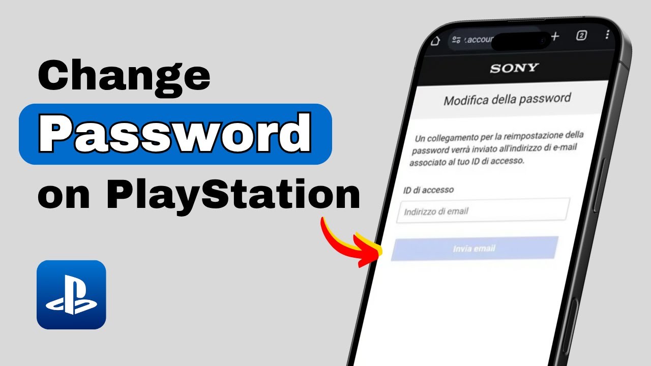 How to Change Password On PlayStation App - YouTube