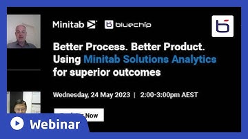[Webinar] Better Process. Better Product. Using Minitab Solutions Analytics for Superior Outcomes.