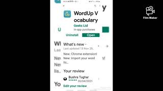 Review Video of Wordup Game-App screenshot 5
