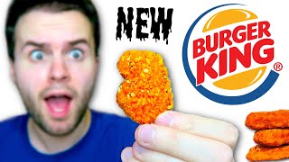 Burger King's NEW Ghost Pepper Nuggets REVIEW! Are they spicy!