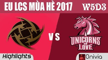 NIP vs UOL Highlights Game 2 EU LCS SUMMER 2017 Ninjas in Pyjamas vs Unicorns of Love by Onivia
