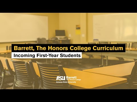 Barrett Curriculum (Incoming First-Year Students)