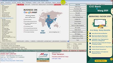 how to change date in marg jewellery software