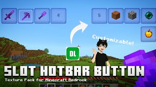 How to 🤔Add Hotbar Slot Buttons in Minecraft Bedrock! 🔥#viral#minecraft (hindi)