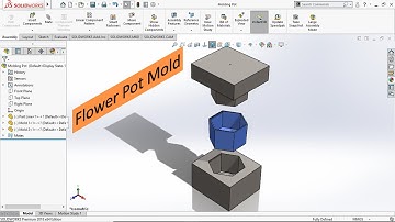 Design a Hexagon Pot Mold Use Solidworks