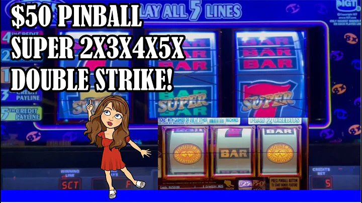 Vegas Slot Play! Pinball 2x3x4x5x SUPER Times Pay Double Strike Aria casino and Resort MGM