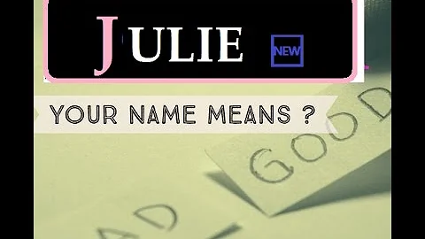 Julie  Know Anyone By their Name - JULIE Name Mean...