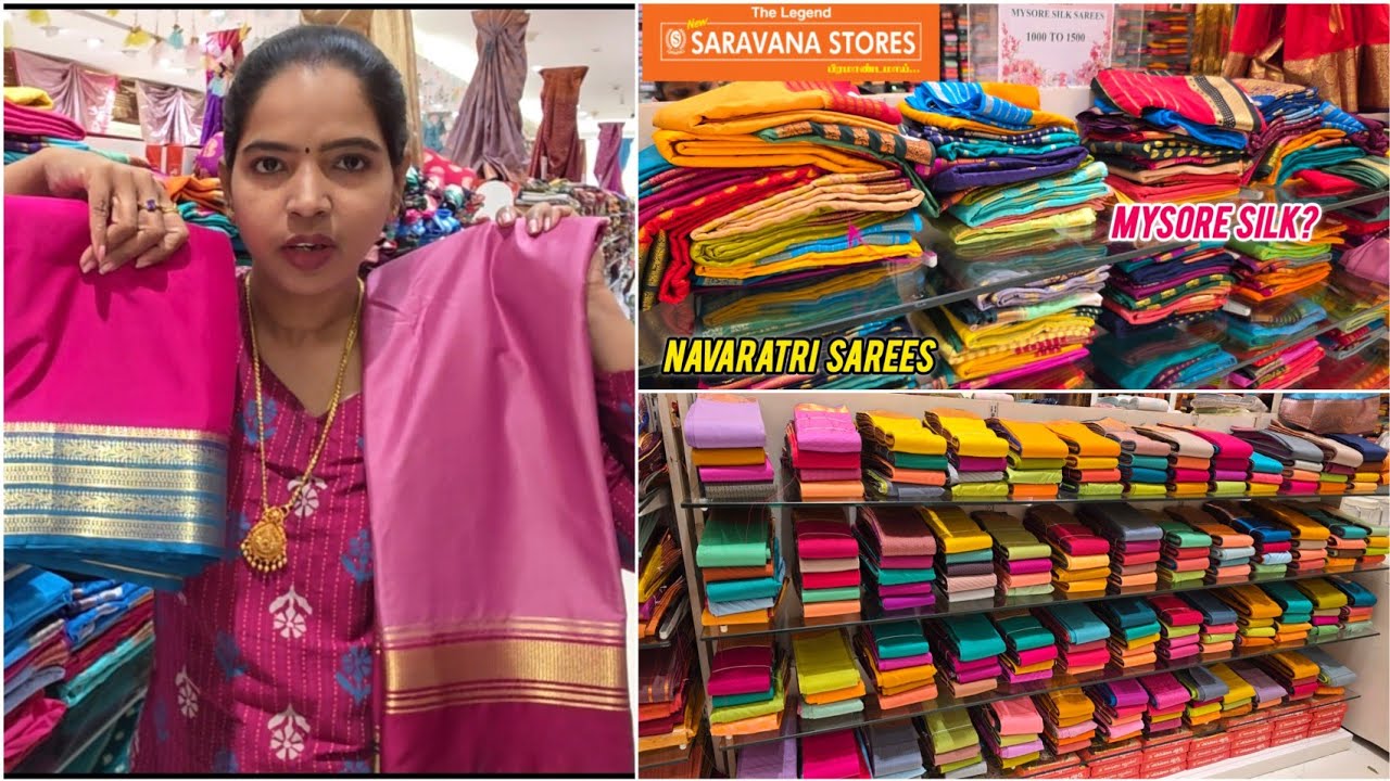 Padi Saravana Stores MysoreCrepe Silk Saree Rs.1025 Navarathri Special Sarees 2025 Semi Silk Sarees 