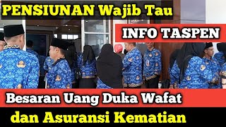 INFO TASPEN Besaran Uang Duka Wafat dan asuransi Kematian Pensiunan PNS