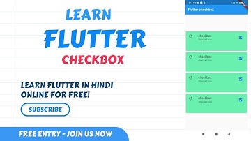 How to create checkbox in Flutter || Flutter CheckBox Widget || CheckBox in Fluter