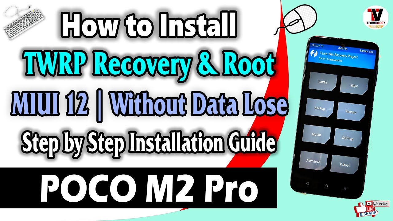 How to Install TWRP Recovery & Root On Redmi Note 9S/Pro/Pro Max /POCO M2  Pro | Custom Recovery ⚡⚡ - YouTube