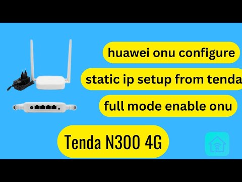 Tenda Onu Router how to configure ONU from tenda router router using mobile phone - YouTube