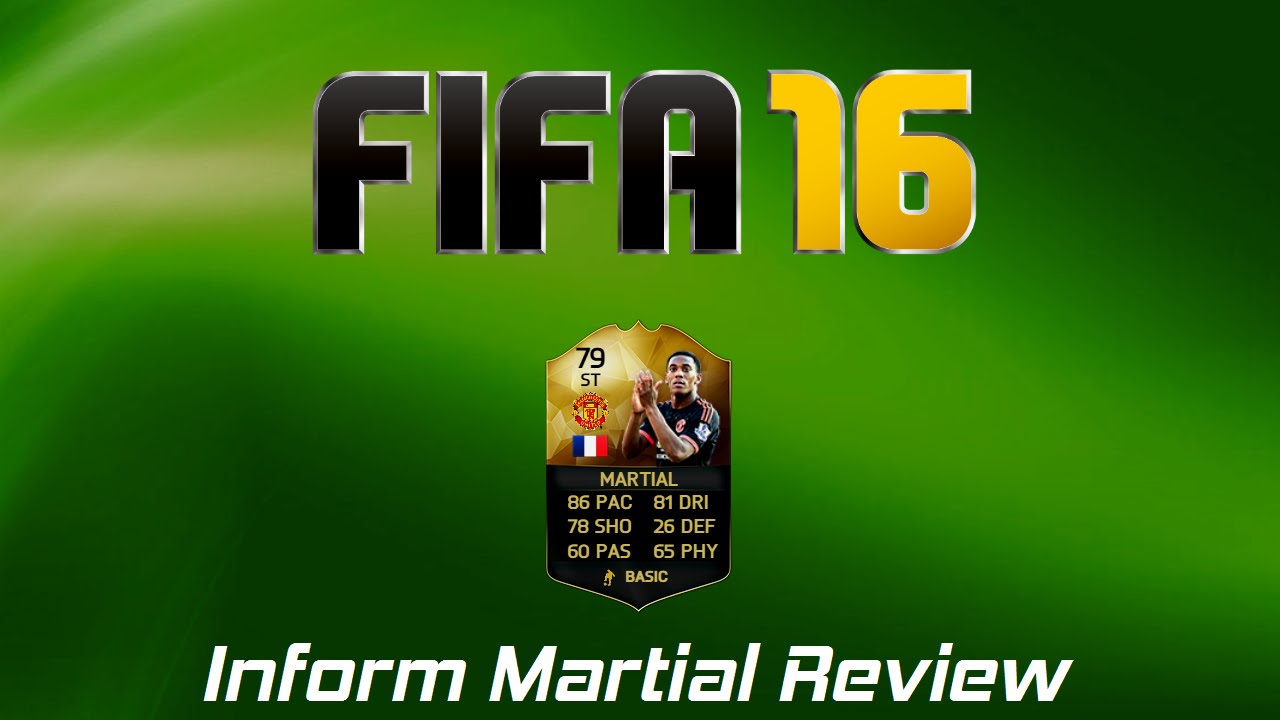 FIFA 16 Ultimate Team | Inform Martial | Player Review
