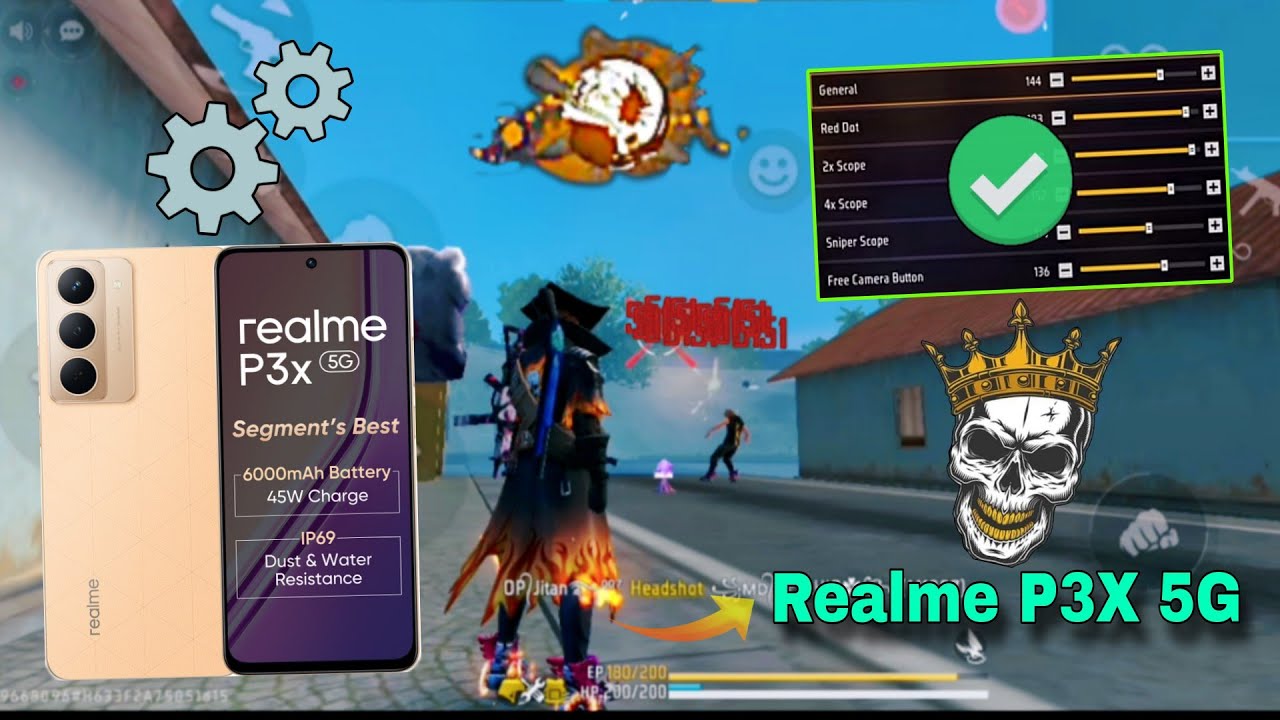 (Realme P3x 5G) ✨Free Fire Hadeshot Sensitivity ⚙️ 2026 Best Realme 📲 Mobile Gaming Test 🤯 Free Fire