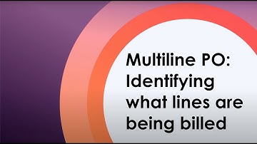 Infor SyteLine AP Automation - Multiline PO: Identifying what lines are being billed