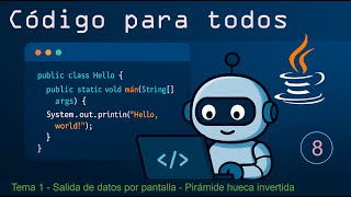 S01Ejercicio08 - Salida de datos por pantalla - Pirámide hueca invertida