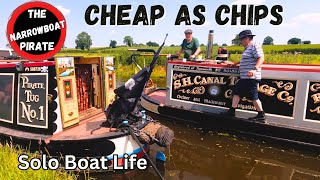BOAT TOUR  | Towpath Jungle and a Canal side CHIP FEAST