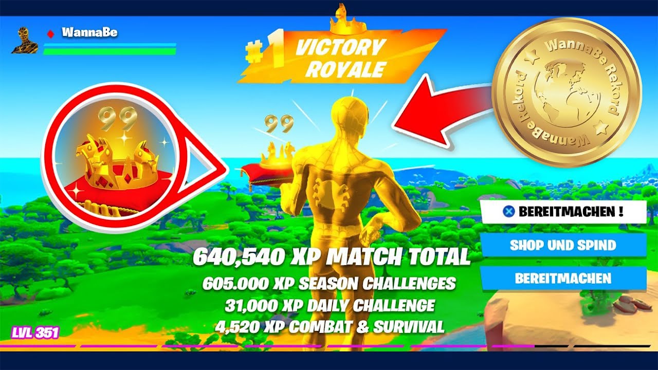 Wie viele GOLDENE KRONEN schaffe ich in 24 STUNDEN.. (Fortnite 3 deutsch)