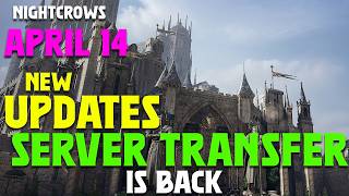 NIGHTCROWS : APRIL 14 2026 NEW UPDATES!! SERVER TRANSFER IS BACK!#nightcrowsglobal  #nightcrows