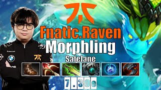 Morphling Safelane | Fnatic.Raven | RAVEN SHOTGUN MORPHLING BUILD | 7.30e Gameplay Highlights