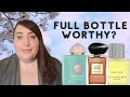 FRAGRANCE TESTING-AMOUAGE, THAMEEN, ARMANI | ARE THESE FULL BOTTLE WORTHY? | PERFUME COLLECTION 2023