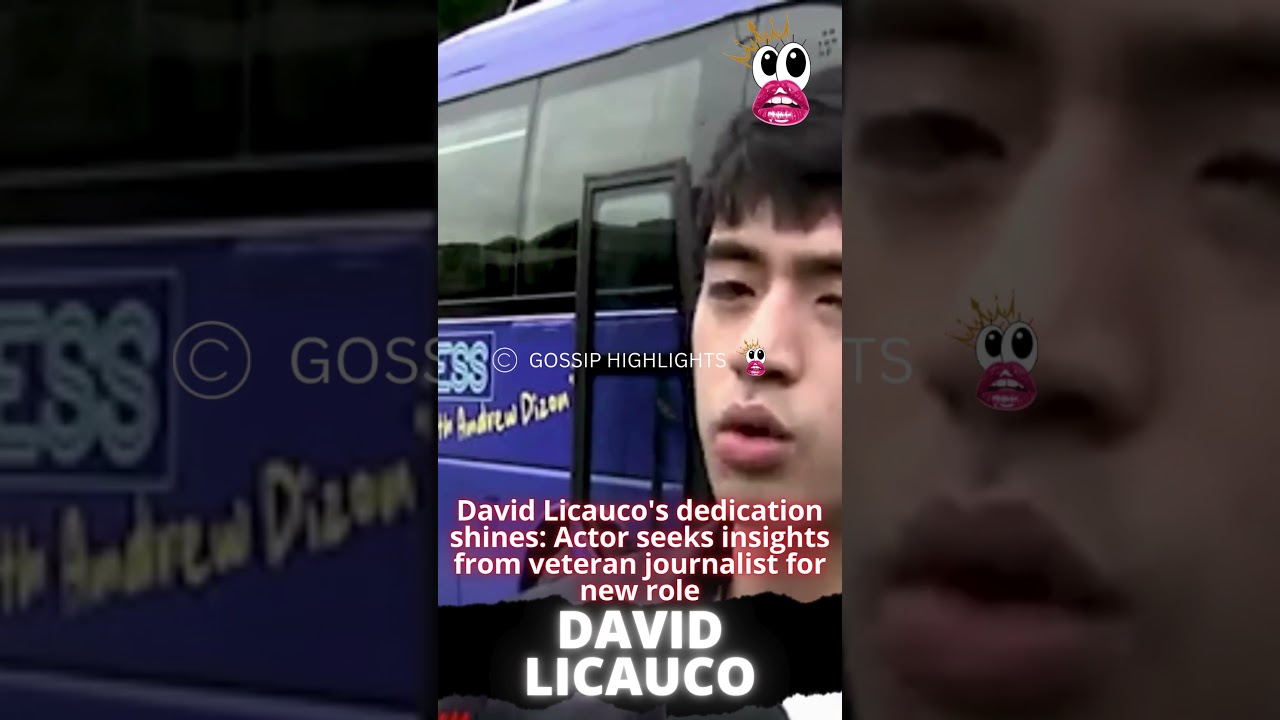 David Licauco's dedication shines: Actor seeks insights from veteran journalist for new role