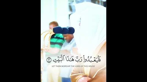 تلاوة ابداعية للشيخ ياسر الدوسري  من سورة قريش.
