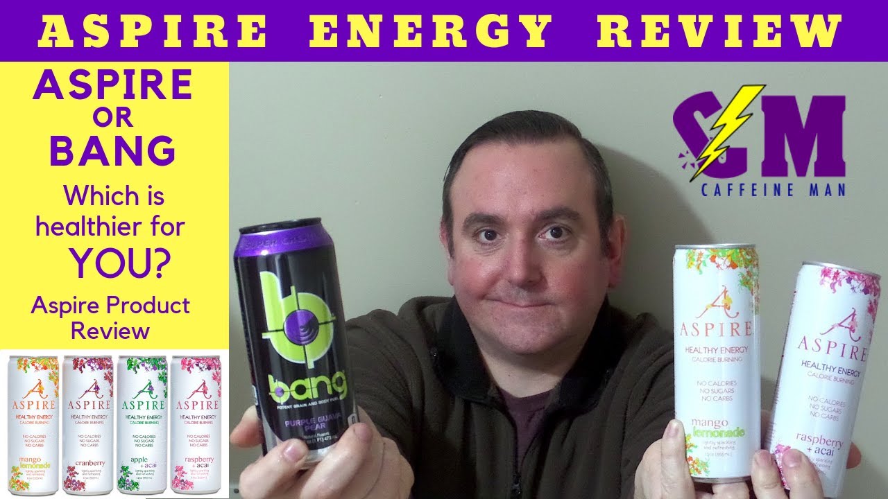Aspire Energy Drink and Bang Energy Drink. Which is healthier for YOU